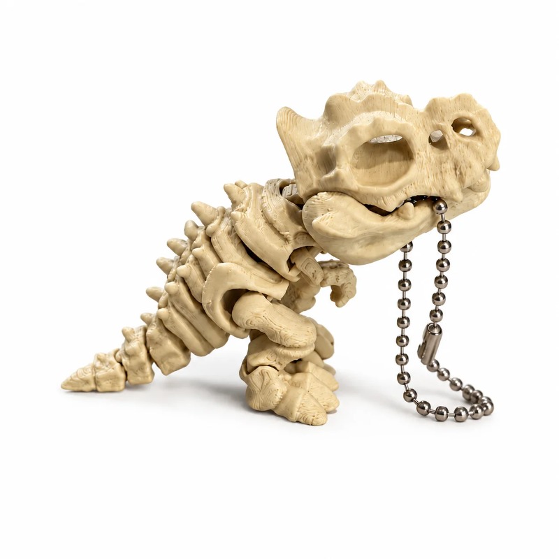 3D Printing Keychain - New 3D Printed Tyrannosaurus Rex Skeleton