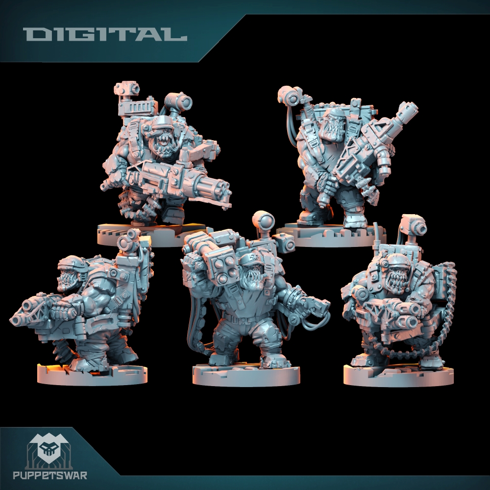 3D Printing Ideas - Orc Ultimate Badasses Squad, Green Skin