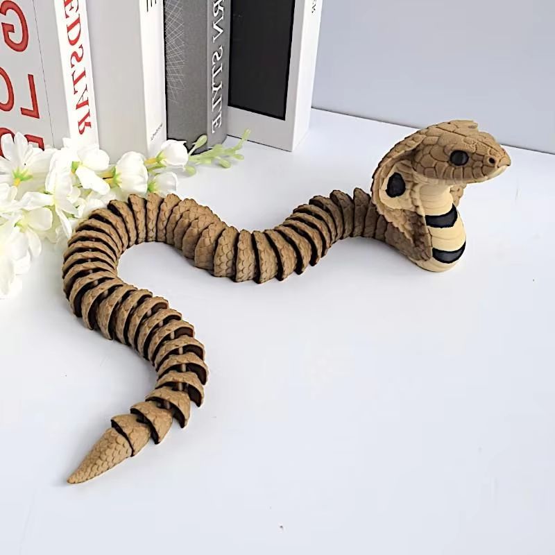 3D Printing For Dummies - 2027**3D Printed King Cobra Statue Realistic