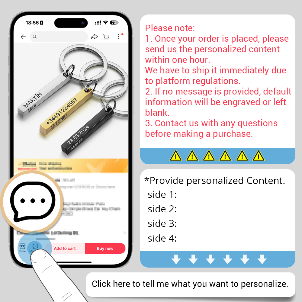 Stainless Steel Personalized K - 3D Printing Keychain 评论和价格
