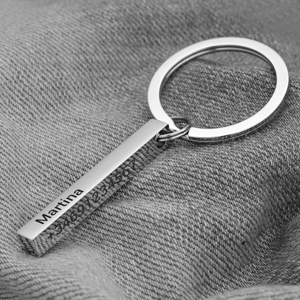 Stainless Steel Personalized K - 3D Printing Keychain 评论和价格