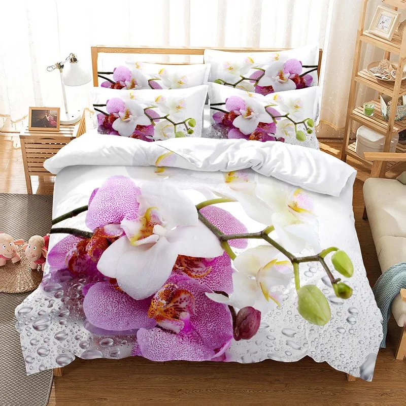 Flowers Bedding Set Duvet Cove - 3D Printing Ideas 评论和价格