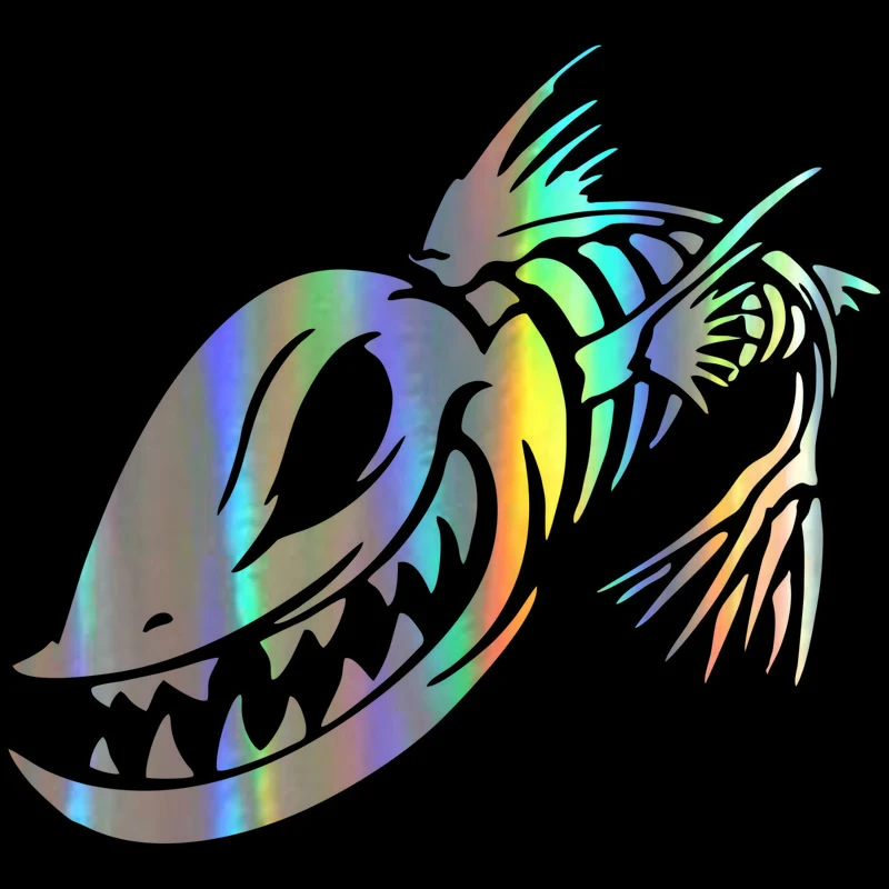 Car Sticker Vinyl Fish Skeleto - 3D Printing Lure 评论和价格