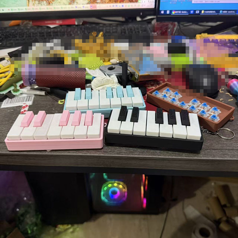 3d Printed Piano Stress Clicke - 3D Printing Keychain 评论和价格