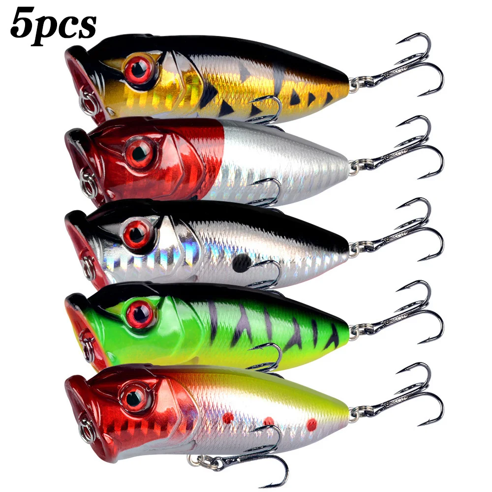 5Pcs Popper Fishing Lures 3d E - 3D Printing Lure 评论和价格