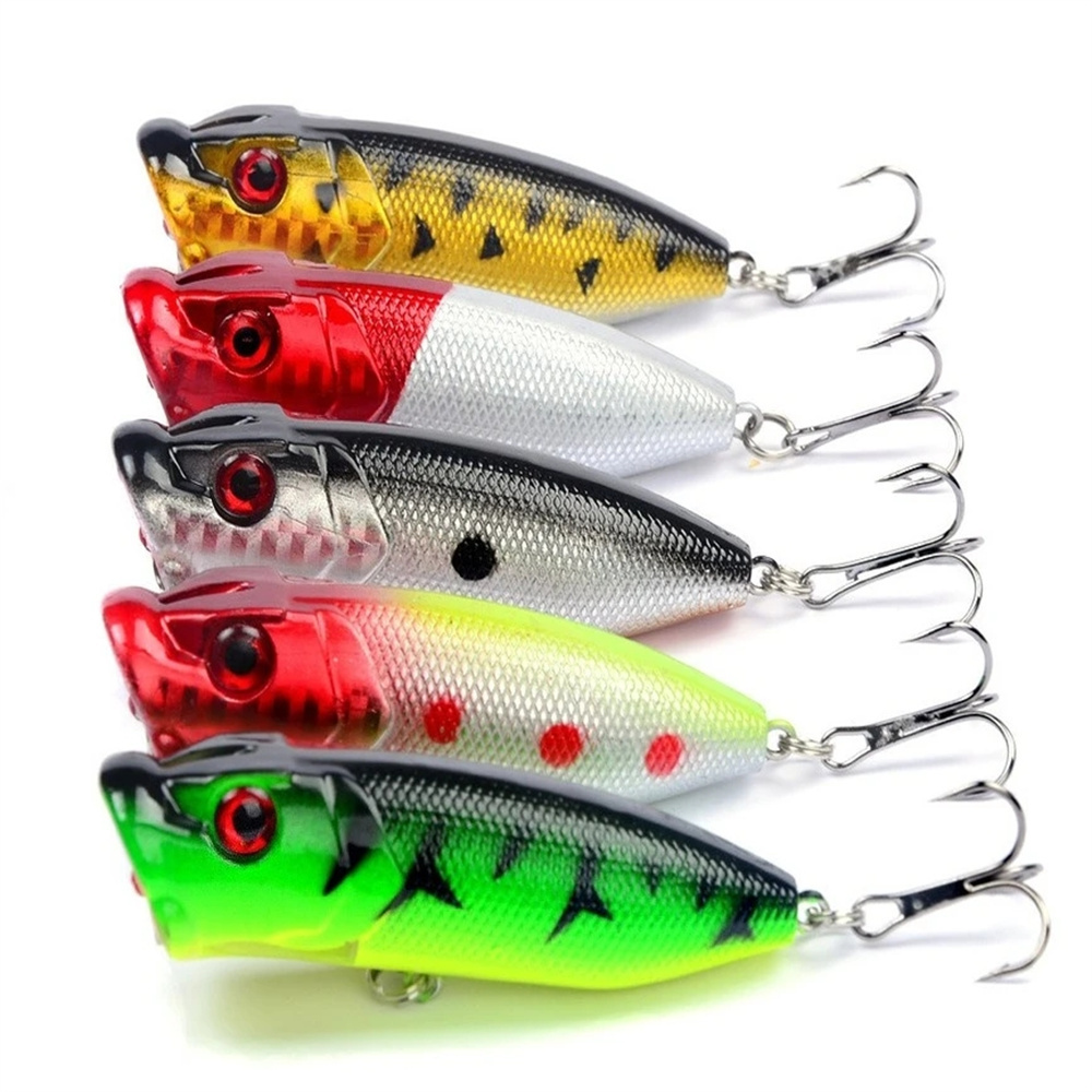 5Pcs Popper Fishing Lures 3d E - 3D Printing Lure 评论和价格