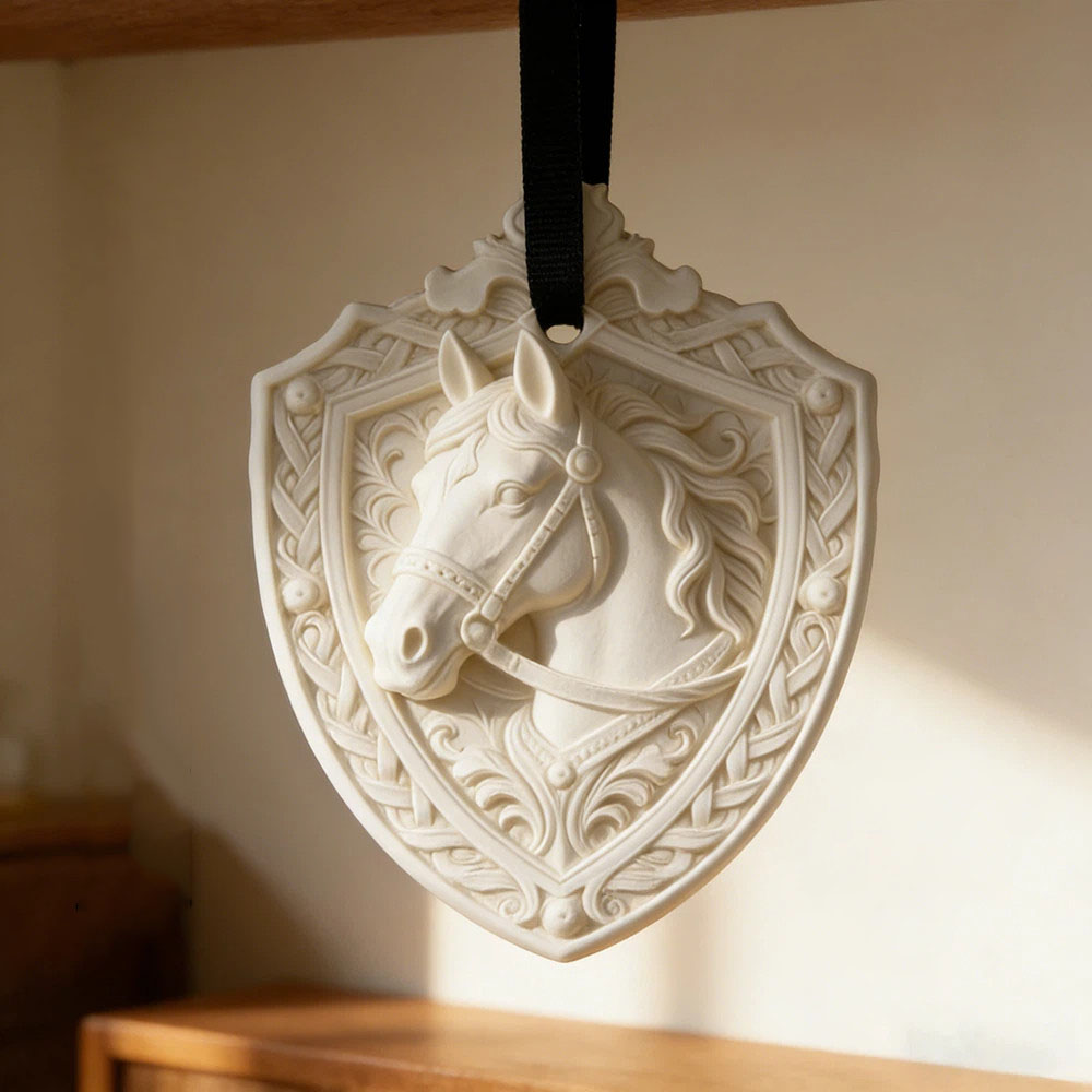 Vintage Horse Head Shield Reli - 3D Printing Epoxy Resin 评论和价格