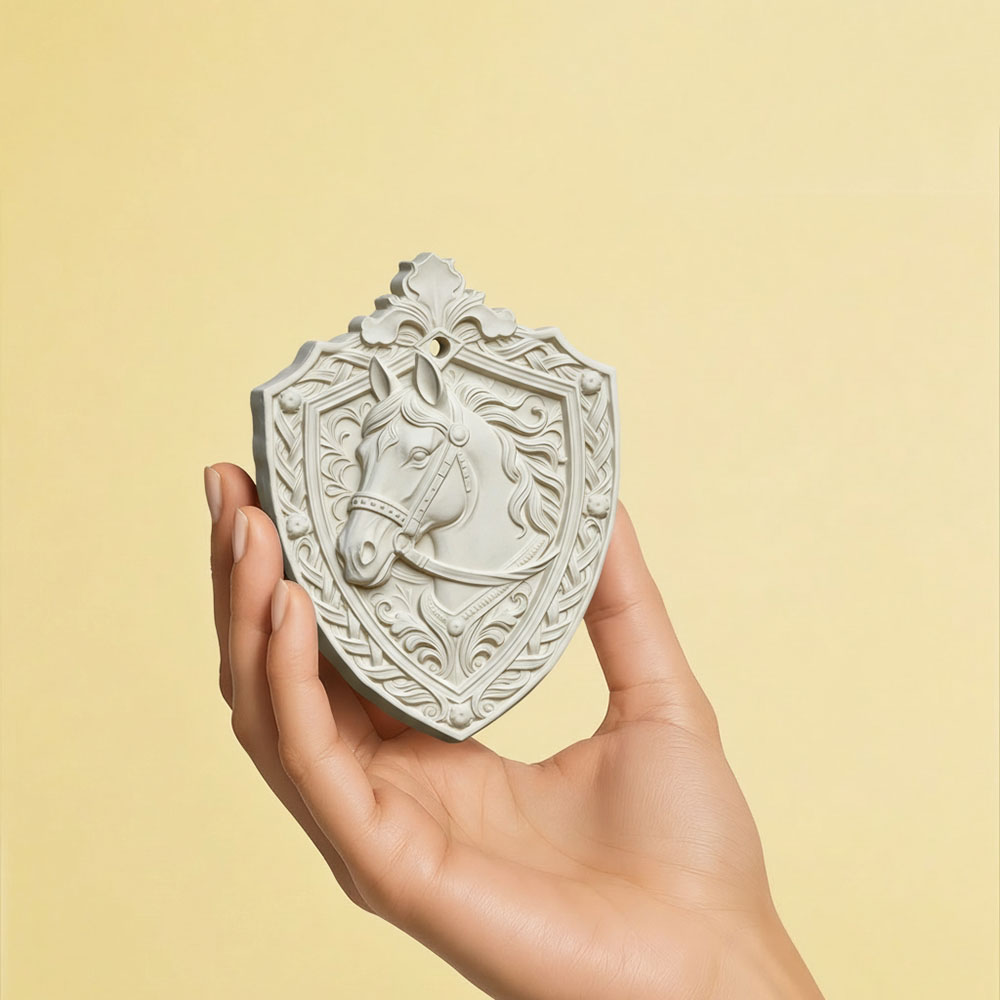 Vintage Horse Head Shield Reli - 3D Printing Epoxy Resin 评论和价格