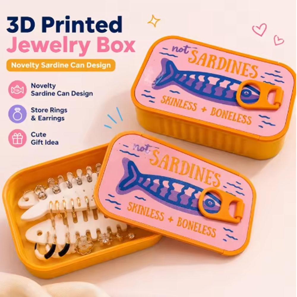 Sardine Tin Jewelry Box 3D Pri - Enclosure 3D Printing 评论和价格