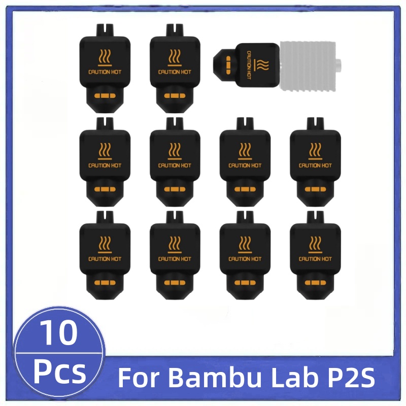 10Pcs Black Silicone Sock for  - 3D Printing Bambu Lab 评论和价格