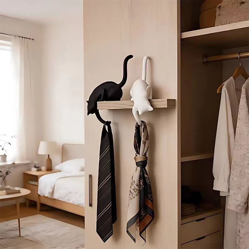 Inverted Cat Tail Hook Rack 3D - 3D Printing Keychain 评论和价格