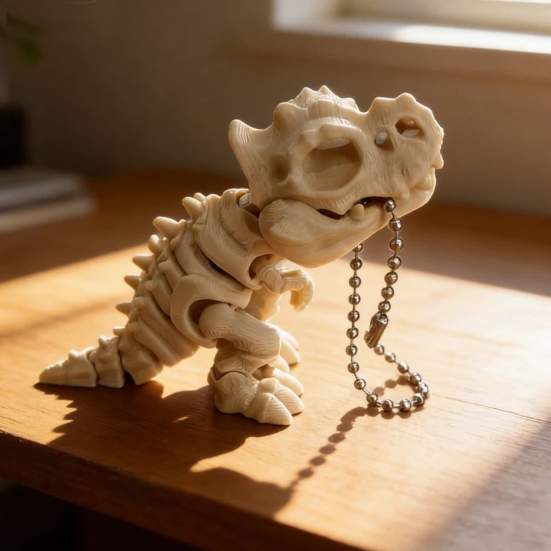 3D Printed Tyrannosaurus Rex S - 3D Printing Keychain 评论和价格