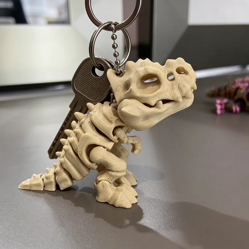 3D Printed Tyrannosaurus Rex S - 3D Printing Keychain 评论和价格