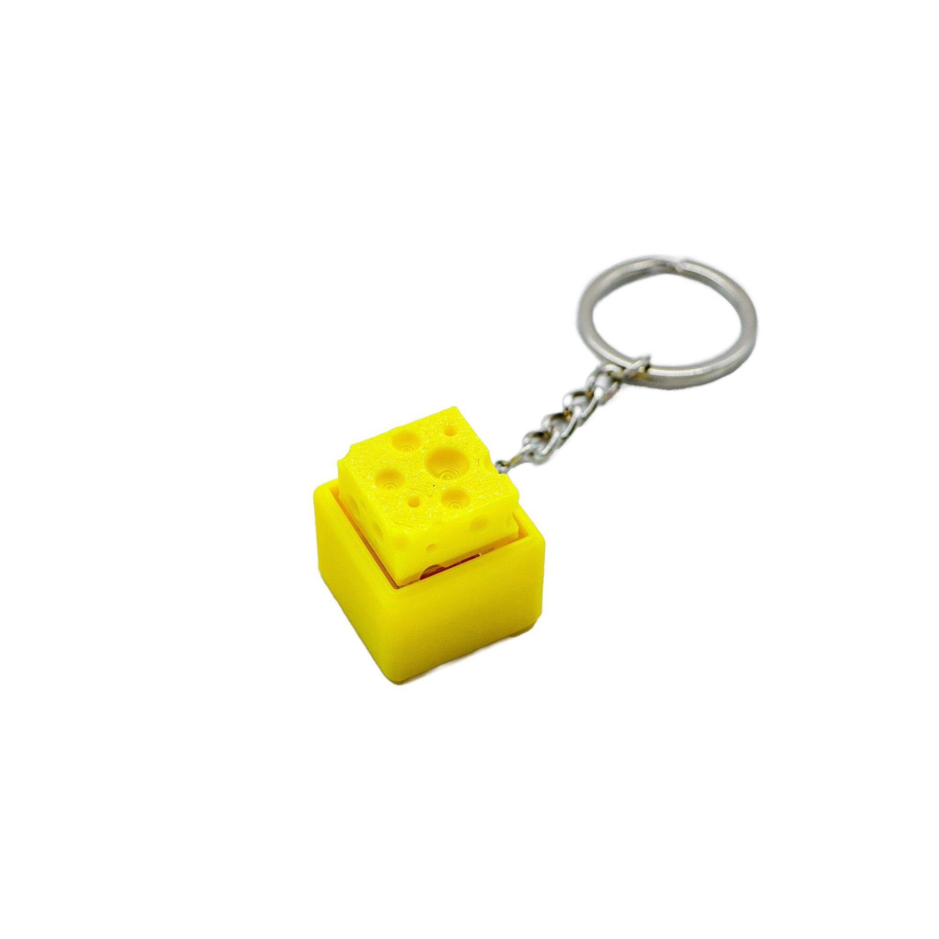 3D Printed Mini Cheese Keyboar - 3D Printing Keychain 评论和价格