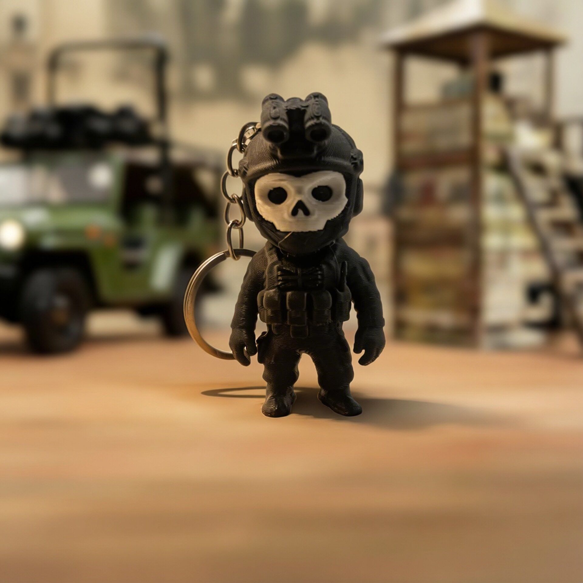 2026 Cute Ghost Warrior Callin - 3D Printing Keychain 评论和价格