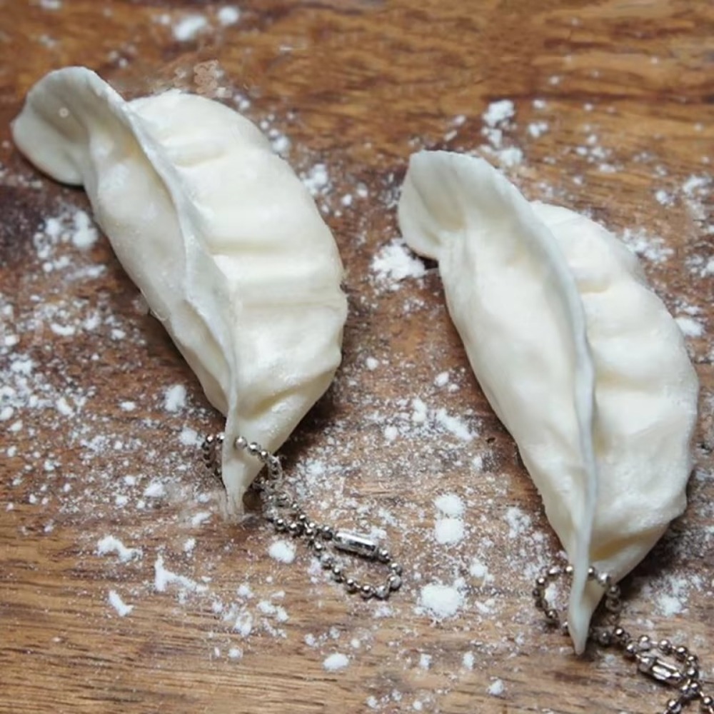 Mini Simulation Food Dumplings - 3D Printing Keychain 评论和价格