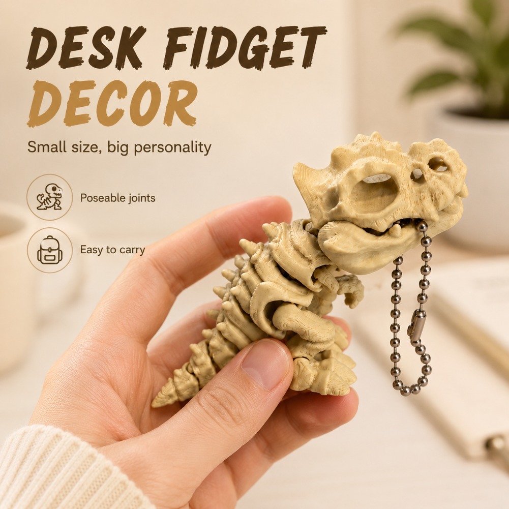 3D Printed Tyrannosaurus Rex S - 3D Printing Keychain 评论和价格