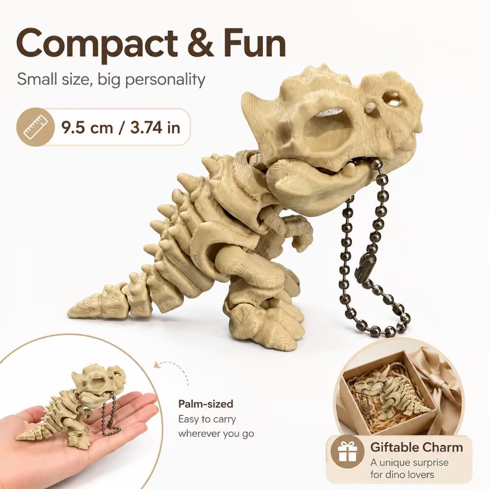 3D Printed Tyrannosaurus Rex S - 3D Printing Keychain 评论和价格