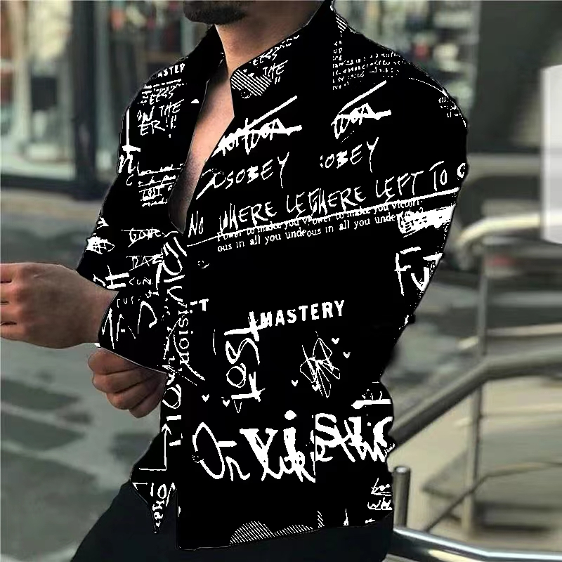 Men's Long-sleeve Shirt with 3 - 3D Printing Services 评论和价格