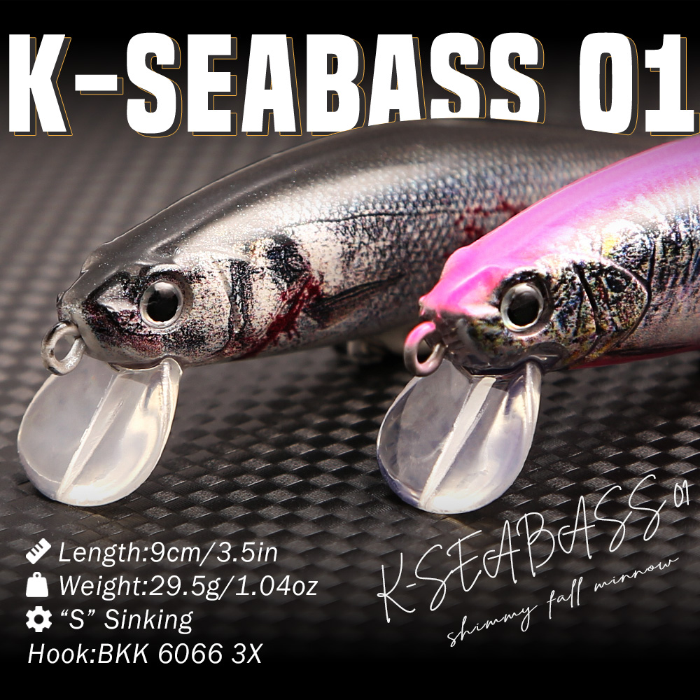 B&U 3D K-SEABASS 01 Sinking Mi - 3D Printing Lure 评论和价格