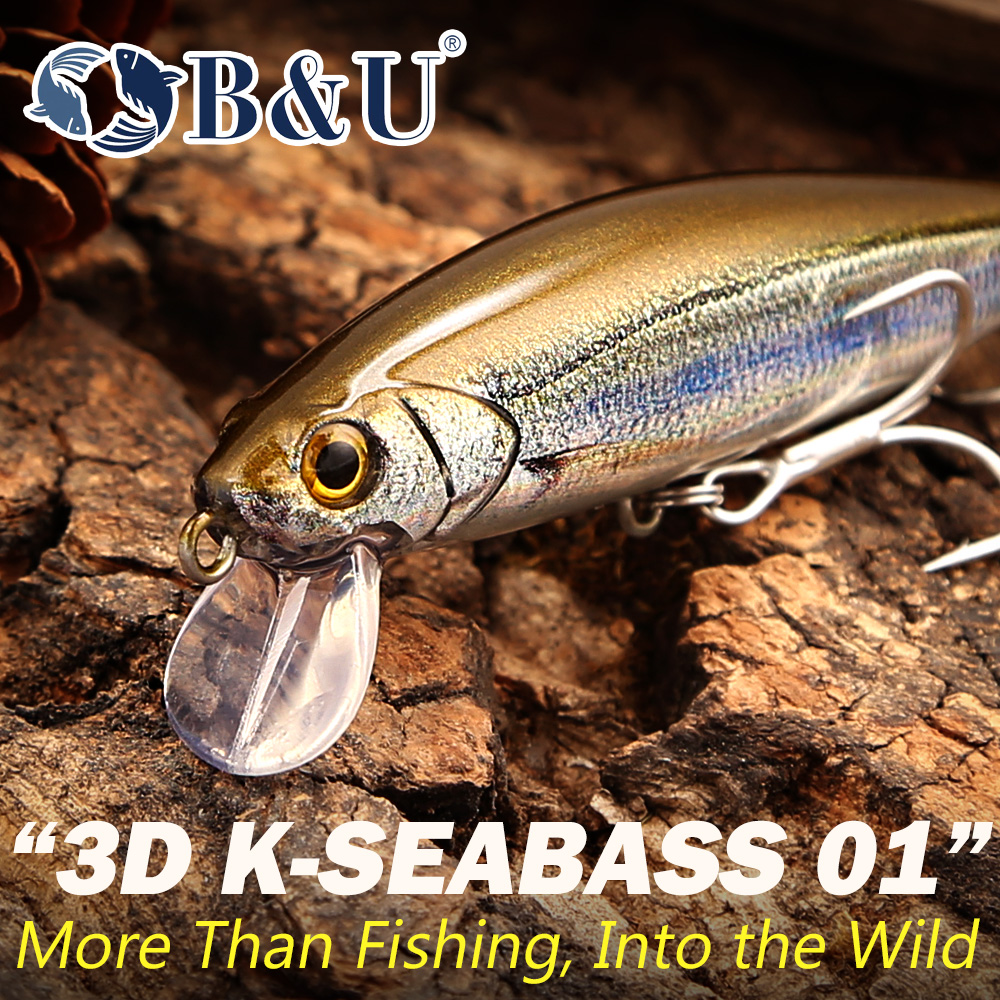 B&U 3D K-SEABASS 01 Sinking Mi - 3D Printing Lure 评论和价格